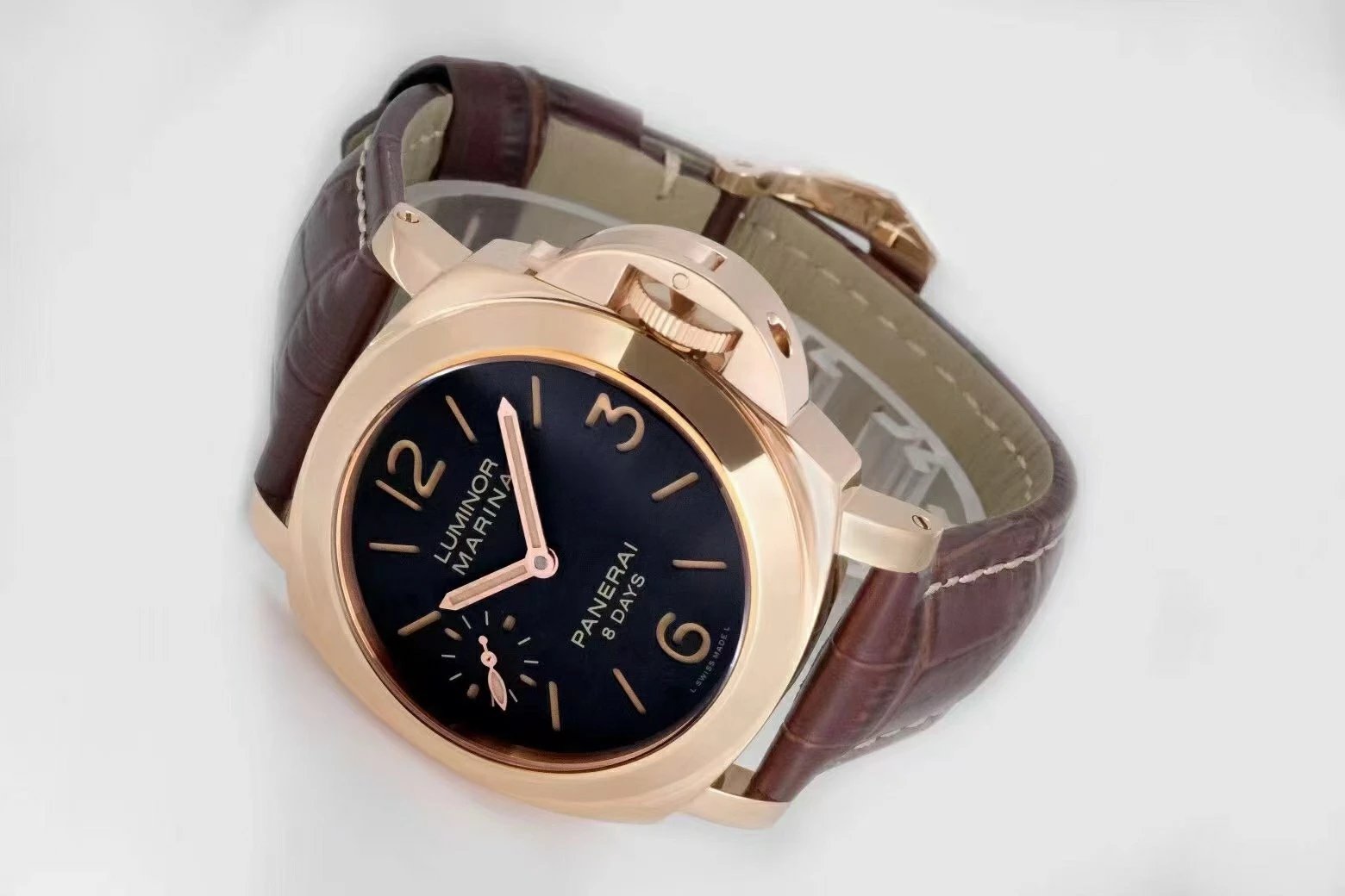 HW厂沛纳海庐米诺系列玫瑰金红金款PAM00511 - 高仿手表,复刻手表,精仿手表